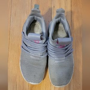 Adidas girls slip in grey shoes size 3